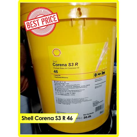 Jual SHELL CORENA S3 R 46 Ready Stock Oli Kompressor Screw