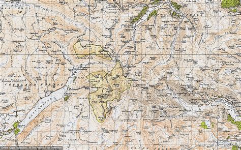 Old Maps Of Scafell Pike Cumbria Francis Frith