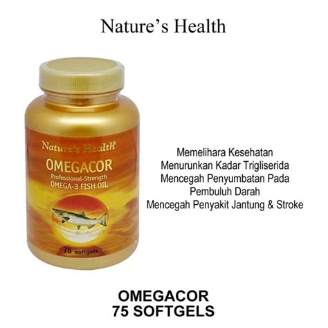 Jual NATURE S NATURES NATURE HEALTH OMEGACOR MINYAK IKAN OMEGA 3 SALMON