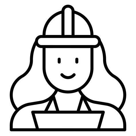 Qa Engineer Female Line Icon 14727330 Vector Art at Vecteezy