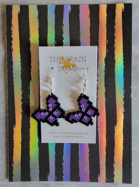 You Give Me Butterflies Cute Butterfly Mini Perler Beads Dangle