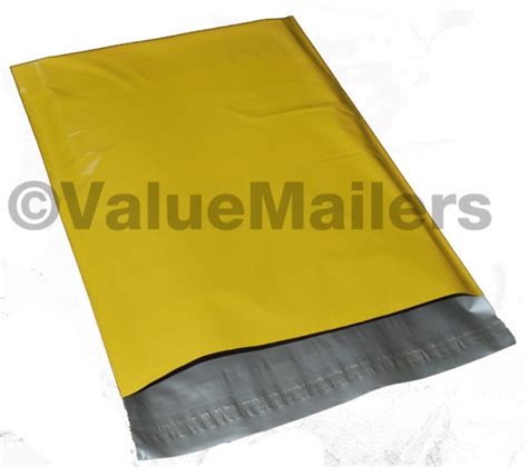 1000 12x15 5 Yellow Poly Mailers Bags Envelopes Buy Online In USA