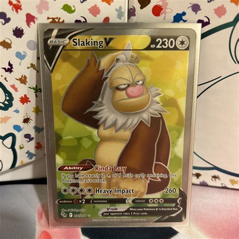 Slaking V 077 078 Holo Full Art Ultra Rare Pokémon GO TCG NM eBay