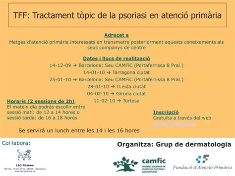 PPT TFF Tractament tòpic de la psoriasi en atenció primària