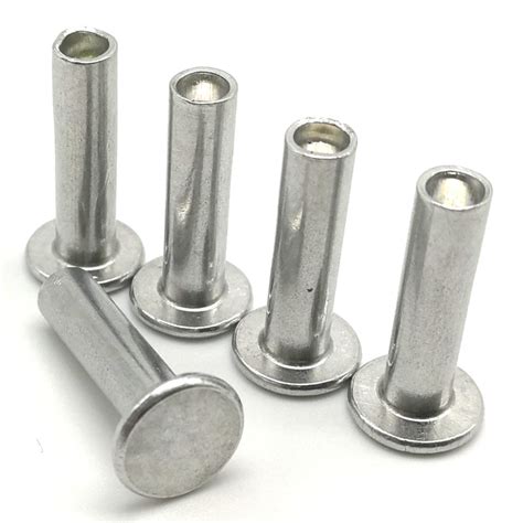 Flat Head Aluminum Rivets Semi Tubular Or Half Tubular Rivets Notin