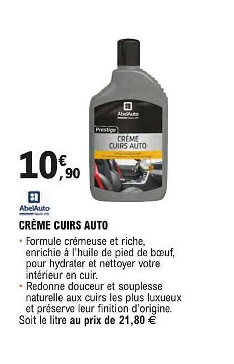 Promo Abelauto Crème Cuirs Auto chez E Leclerc L Auto iCatalogue fr