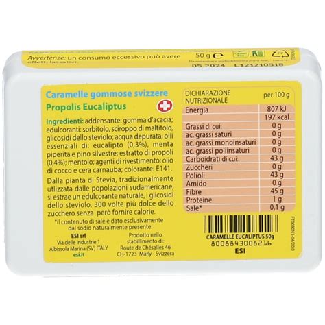 ESI Propolaid Caramelle Eucaliptus 50 G Redcare