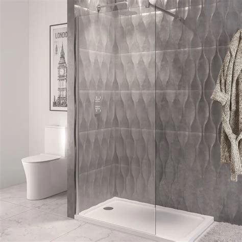 Vantage 2000 8mm Brushed Brass 900 X 2000 Walk In Shower Panel