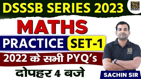 Dsssb Series Maths Practice Set Pyq S By