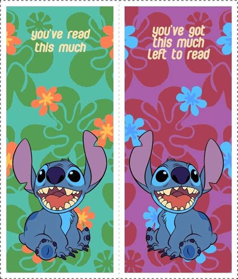 Pin By Penny Nickerson On School Disney Bookmarks Lilo And Stitch