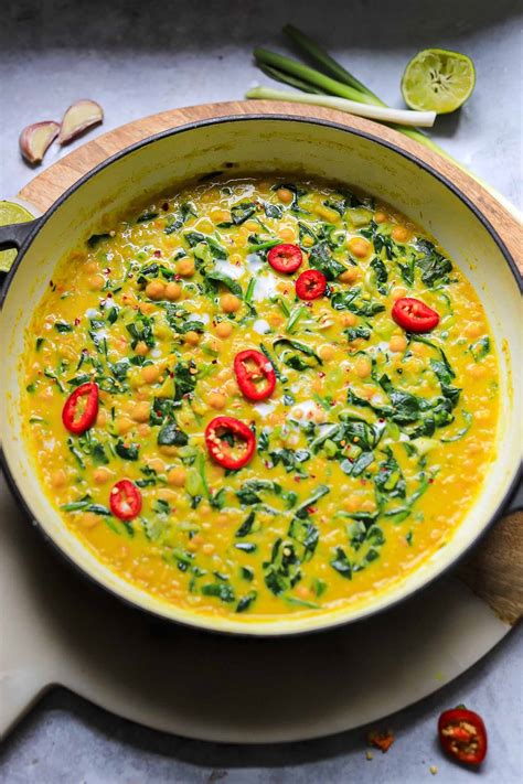 Easy Spinach And Chickpea Curry Lucy And Lentils