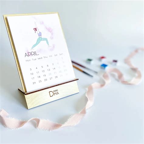 Atelier Dma Yoga Desk Calendar Hipicon