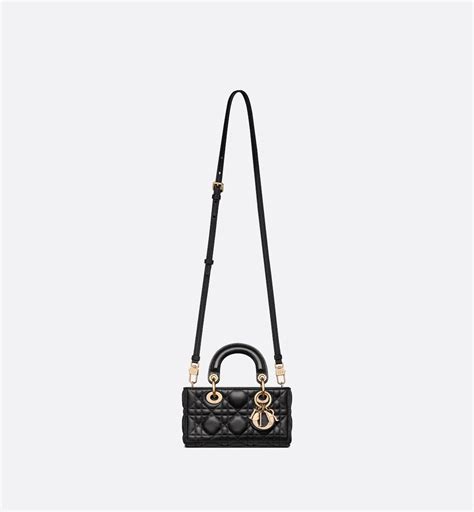 Lady D Joy Micro Bag Black Cannage Lambskin Dior