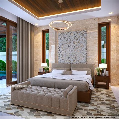 Desain Kamar Tidur Rumah Villa Bali Lantai Bapak Bkt Di Yogyakarta