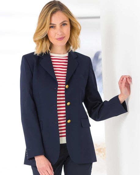 Ladies Navy Blazer Ladies Classic Blazer The Classic Boutique