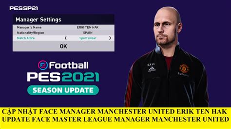 Pes Pc C P Nh T Face Manager Erik Ten Hak Manchester United