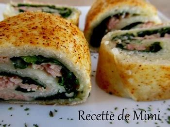 Recettes 6 Continents Feuilleté Jambon Épinards fromageen petite