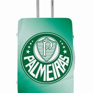 Capa Protetora Para Mala Viagem Personalizada Grande Palmeiras Dourado