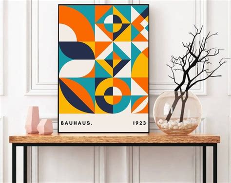 Bauhaus Wall Art Set Exhibition Print Set Bauhaus Wall Art Retro