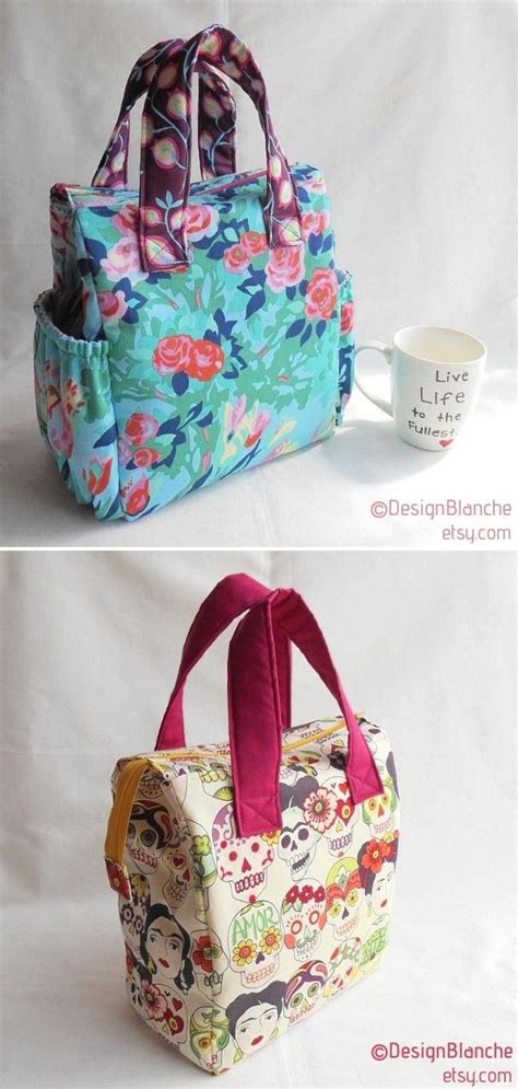 How To Diy Insulated Lunch Bag Lunch Bags Pattern Fabric Lunch Bag