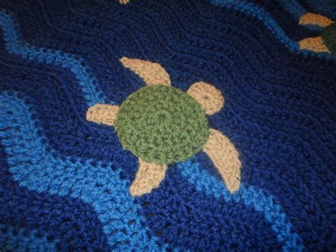 Sea Turtle Crochet Baby Blanketafghan