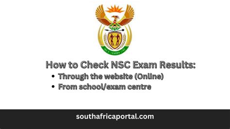 How To Check Nsc Examination Results Online 20242025 South Africa Portal