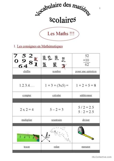 13 Math Français FLE fiches pedagogiques pdf doc