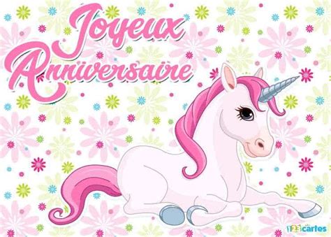 Carte Anniversaire Licorne Imprimer