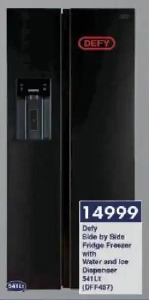 Defy 555l Side By Side Freezer Fridge Offer At Game