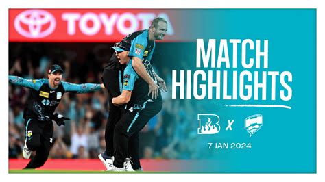 Heat V Hurricanes Match Highlights Bbl Brisbane Heat