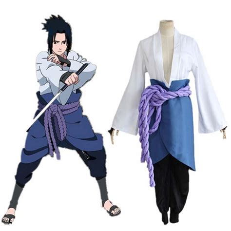 Cheap Full Set Uchiha Sasuke Cosplay Costume Anime Cartoon Shippuden