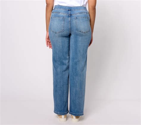 Isaac Mizrahi Live Petite Indigo True Denim Trouser Jeans Qvc