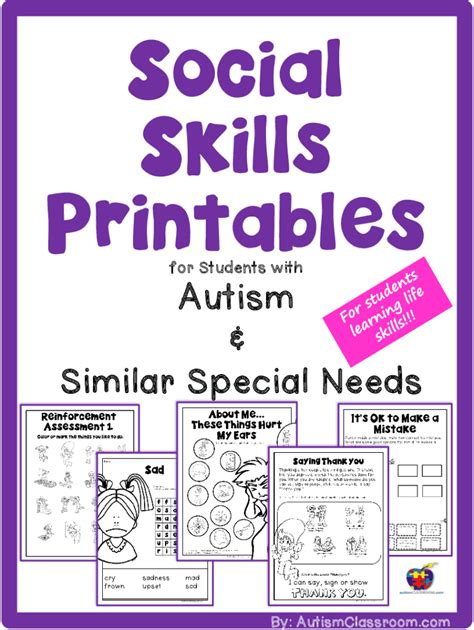 Fillable Online Social Skills Printables Workbook For Students With