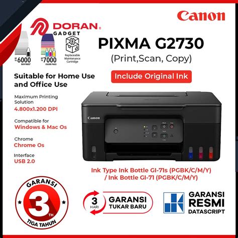 Jual Printer Canon Pixma Ink G All In One Print Scan Copy