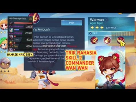 Cara Bermain Commander Wan Wan Skill Tips Trik Damage Bisa Naik