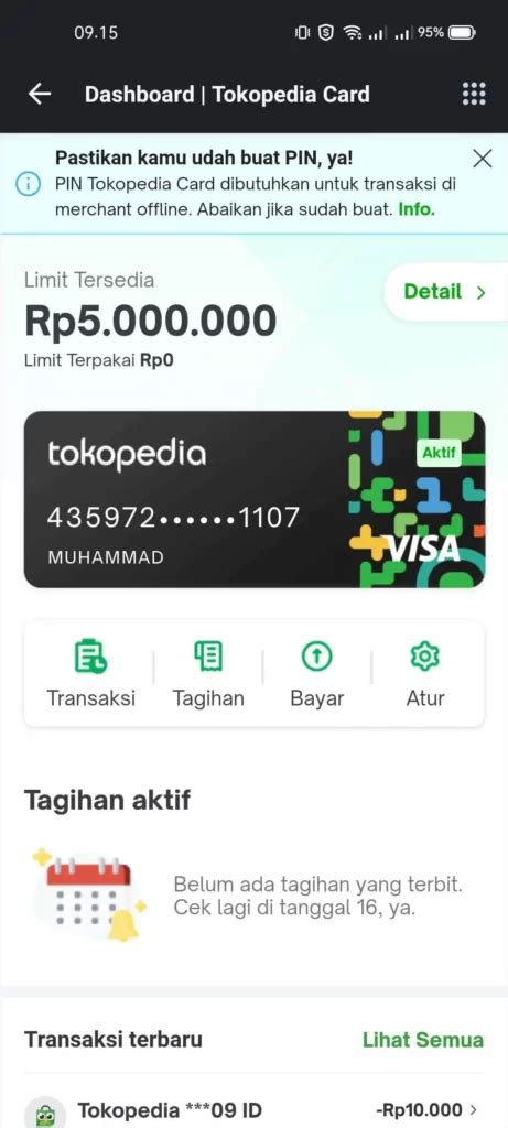 Pengalaman Apply Tokopedia Card BRI Di 2024 Banyak BONUS My Blog