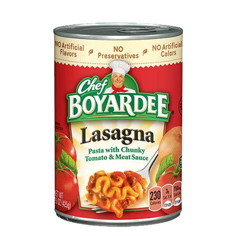 Lasagna Can Chef Boyardee