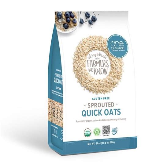 Organic Sprouted Quick Oats One Degree Organics