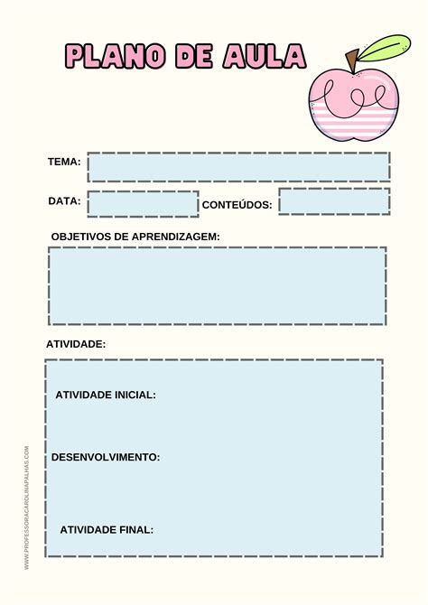 Total Imagem Modelo De Plano De Aula Para Imprimir Br 2226 Hot Sex