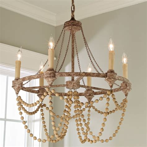 Trending Wood Beaded Chandeliers In A Perfect Combination Of