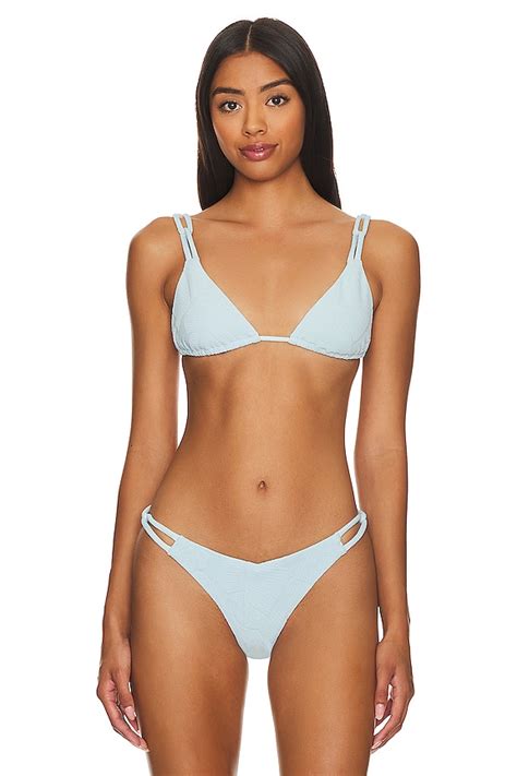 DEVON WINDSOR Pandora Bikini Top In Mist REVOLVE