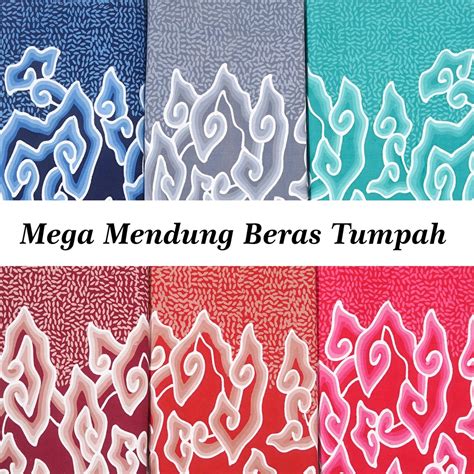 Jual Batik Trusmi Hafiyan Kain Batik Tulis Megamendung Beras Tumpah