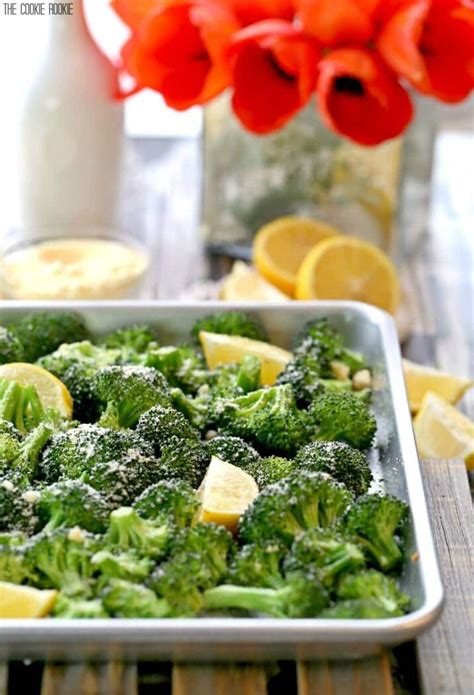 Parmesan Roasted Broccoli With Lemon Baked Broccoli Side Dish