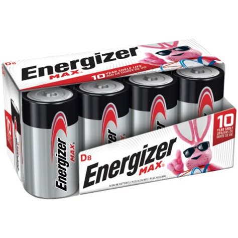 Energizer Max Alkaline D Batteries 8 Pack 8 Pk Kroger