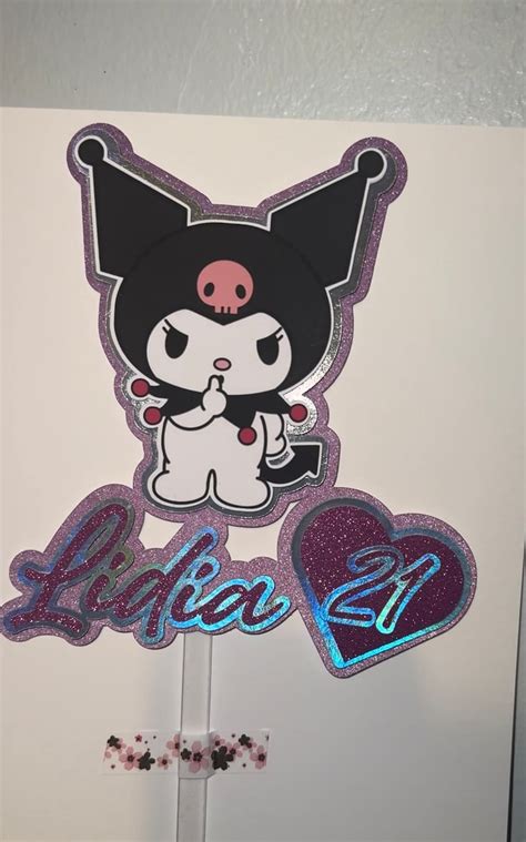 Kuromi Sanrio Cake Topper Etsy