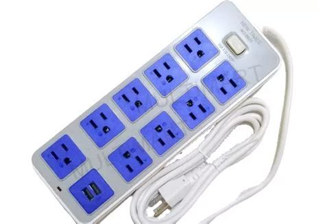 Regleta Grande Con Usb Multi Toma Extension Electrica Mercadolibre