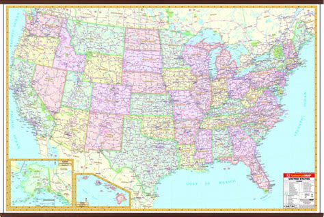 US Interstate Wall Map | Maps.com.com