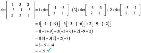 The Formula Of The Determinant Of 3×3 Matrix Chilimath