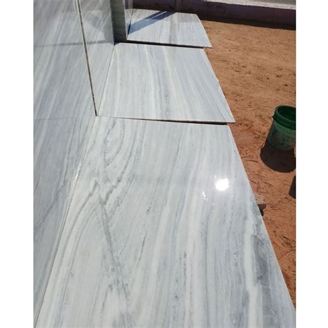 White Polished Finish Makrana Dungri Marble Slabs Application Area