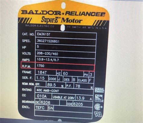 How To Read A Nema Motor Nameplate Abb